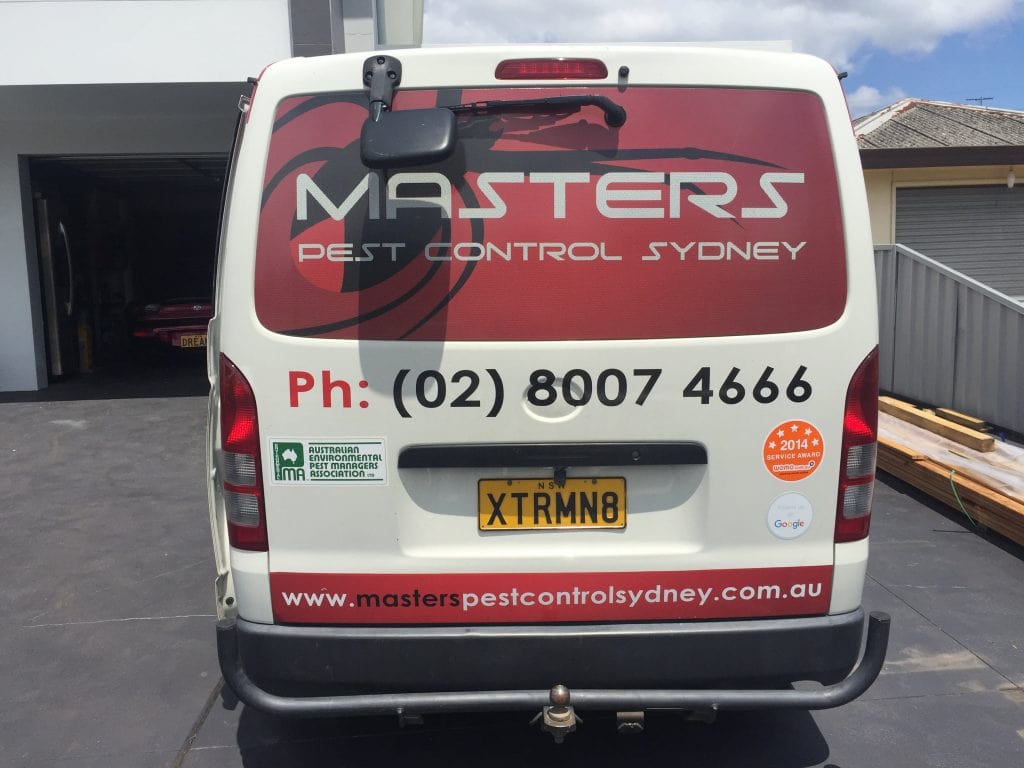 Mobile van for pest control in Botany